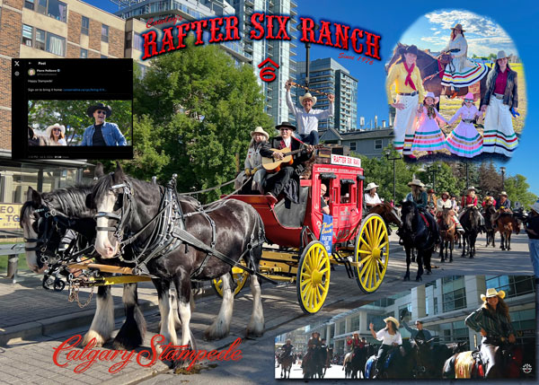 Cowley's Rafter Six® Ranch Rides at the Calgary Stampede!