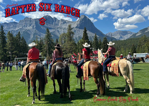 Cowley's Rafter Six® Ranch Rides at the Canmore Canada Day Parade!